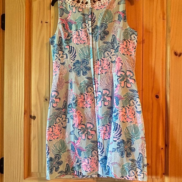Lilly Pulitzer Mila Shift Bahamas Beachcomber Floral Sleeveless Dress NWT! - Picture 8 of 8